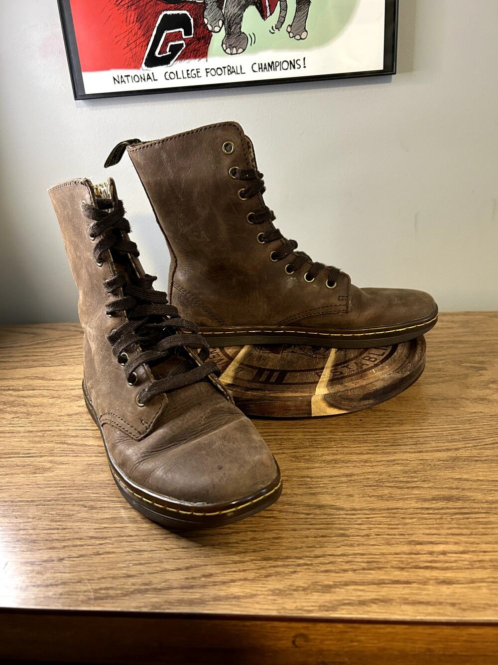 Dr Martens Brown Stratford Leopard interior Size 7/EU 38